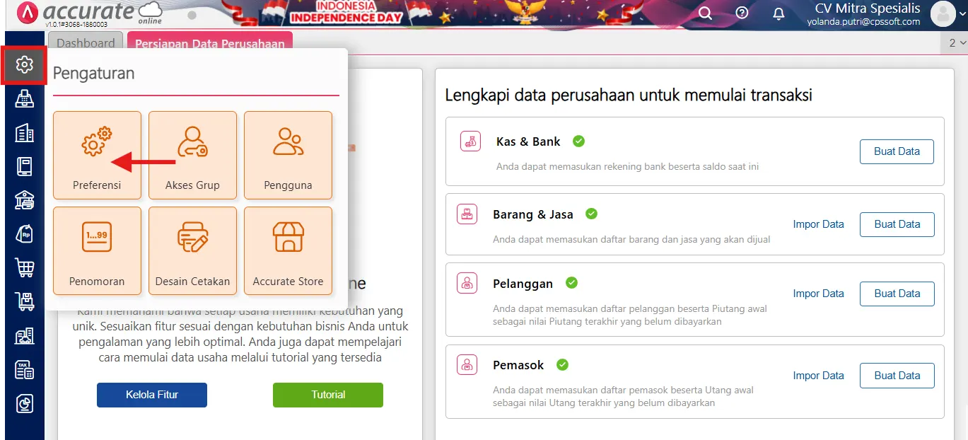melihat laba setelah pajak di accurate online